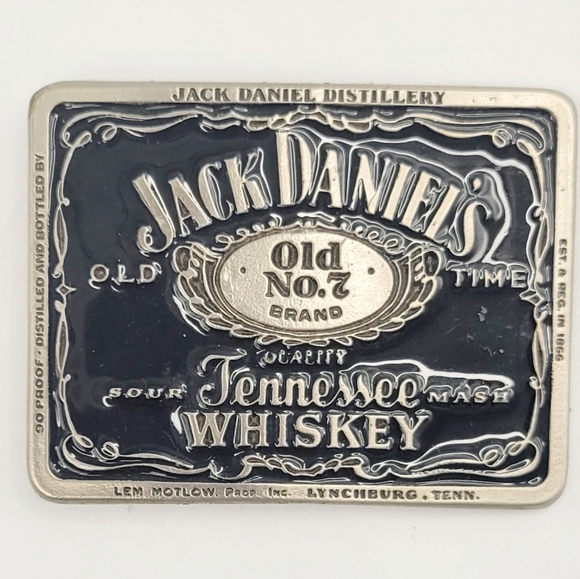 Jack Daniels Accessories Vtg Jack Daniels Old No 7 Tennessee Whiskey Distillery Metal Enamel